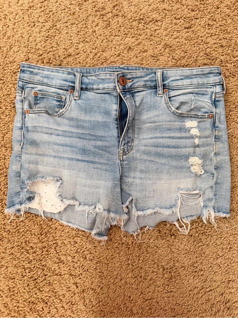 American Eagle Outfitters high rise shortie super stretch
